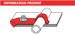 info Supports tubes à riveter ou à visser- Forme P