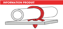 info Supports tubes à clipper dans un trou Omega Raymond