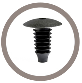Bouton sapin perforé à pressionner