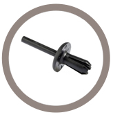 Plasti rivet à pressionner