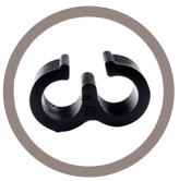Support tube 2 voies 
