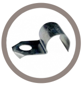 Support tube de type forme P à riveter ou à visser