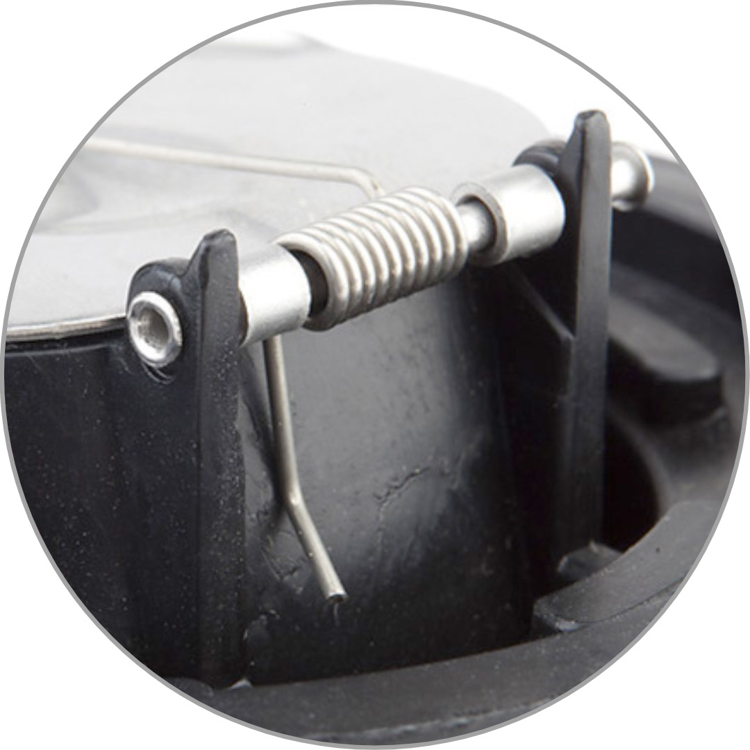 Rivet pour axe de rotation couvercle